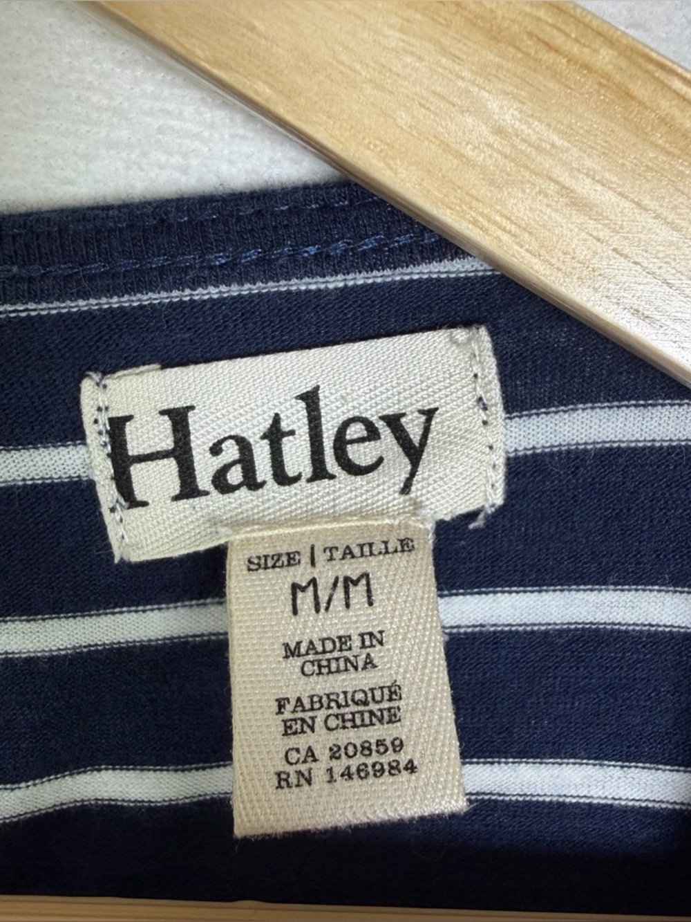 Hatley Women’s Navy White Striped Ruched Dress Sz M Nautical Coastal Preppy - Picture 5 of 9